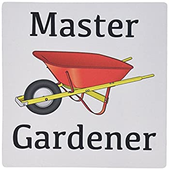 【中古】【輸入品・未使用】3dRose LLC 8 x 8 x 0.25 Inches Mouse Pad%ｶﾝﾏ% Master Gardener Gardening Wheelbarrow (mp_123089_1) [並行輸入品]