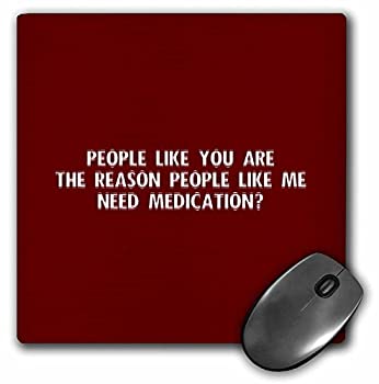 【中古】【インポート品・未当て嵌める】3dRose LLC 8 x 8 x 0.25 Inches Medication Red Mouse Pad (mp_21093_1) [並行輸入品]