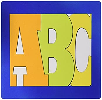 【中古】【インポート品・未当て嵌める】3dRose LLC 8 x 8 x 0.25 Inches Mouse Pad%ｶﾝﾏ% Image of Giant Abc Framed In Blue (mp_179482_1) [並行輸入品]