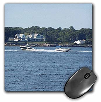 【中古】【インポート品・未当て嵌める】3dRose LLC 8 x 8 x 0.25 Inches Mouse Pad%ｶﾝﾏ% Two Boats Passing on The Bay (mp_165208_1) [並行輸入品]