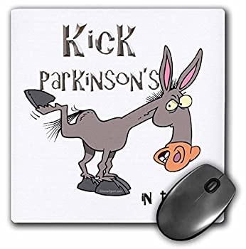 【中古】【輸入品・未使用】3dRose 8 X 8 X 0.25 Kick Parkinsons Disease In The Ass Awareness Ribbon Cause Design Mouse Pad (mp_115641_1) [並行輸入品]