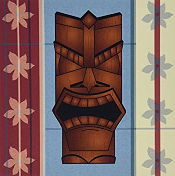 【中古】【インポート品・未当て嵌める】3dRose LLC 8 x 8 x 0.25 Inches Mouse Pad%ｶﾝﾏ% Wood Grain Tropical Tiki Mask (mp_77491_1) [並行輸入品] パソコン・周辺機器-その他-パソコン