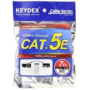 【中古】【輸入品・未使用】7 Foot RJ45 Category 5e (Cat 5e) Snagless Ethernet Patch Cable - BLUE by Keydex [並行輸入品]