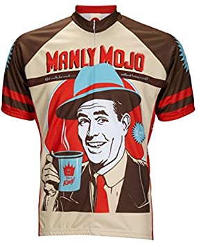 【中古】【輸入品・未使用】World Jerseys メンズ Manly Mojo メンズ サイクリング ジャージ M ブラウン