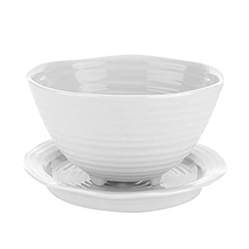 【中古】【輸入品・未使用】Sophie Conran for Portmeirion Berry Bowl and Stand%ｶﾝﾏ% Porcelain%ｶﾝﾏ% White%ｶﾝﾏ% 16.3 x 14.2 x 8 cm｜スカイマーケットプラス