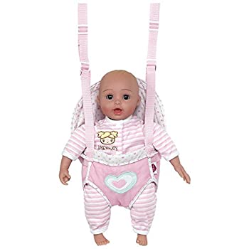 【中古】【輸入品・未使用】Adora GiggleTime 38cm Girl Vinyl Weighted Soft Body Toy Play Baby Doll with Laughing Giggles and Harnessed Wrap Carrier Holder for Chil