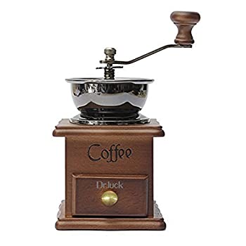 【中古】【輸入品・未使用】Dr.luck Manual Coffee Bean Hand Grinder Spice Herbs Vintage Style Wooden Retro Burr Mill%ｶﾝﾏ%strong and Durable Hand Grinding Machine%ｶ