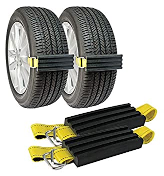 【中古】【輸入品・未使用】Trac-Grabber - 車をけん引して「動かす」セット - 緊急レスキュー道具 雪や砂や泥道で滑り防止 - チェーンやスノータイヤの代わりに（2点のブロ｜スカイマーケットプラス
