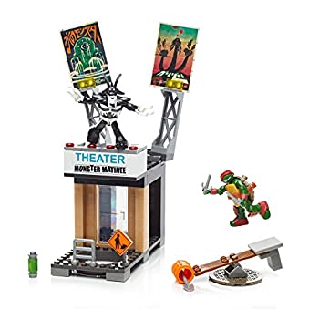 【中古】【輸入品・未使用】Mega Bloks Teenange Mutant Ninja Turtles Raph Rooftop Blast-Out Building Playset