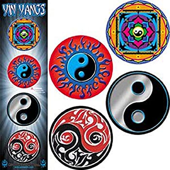【中古】【輸入品・未使用】Licenses Products Yin Yangs Assorted Artworks 1.25' Button Set%ｶﾝﾏ% 4-Piece [並行輸入品]