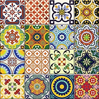 【中古】【輸入品・未使用】(Backslash peel and Stick C) - Backsplash Tile Stickers 24 PC Set Traditional Talavera Tiles Stickers Bathroom & Kitchen Tile Decals Ea｜スカイマーケットプラス 13,156円