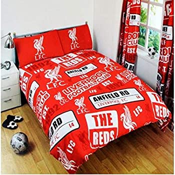【中古】【輸入品・未使用】Liverpool(リバプール) オフィシャル 枕カバー&掛布団カバーセット PT サッカー インテリア グッズ 寝具 [並行輸入品]