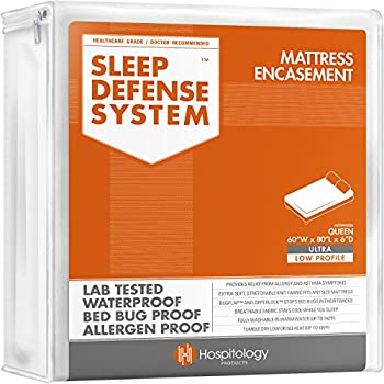 【中古】【輸入品・未使用】元のスリープDefenseシステム???防水/ベッドバグ/ Dust Mite Proof???プレミアムファスナー付きマットレスEncasement &低刺激性プロテクター Que｜スカイマーケットプラス