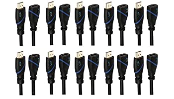 【中古】【輸入品・未使用】C&E CNE519340 High-Speed HDMI Extension Cable Male%ｶﾝﾏ% Female%ｶﾝﾏ% 12'%ｶﾝﾏ% Pack of 10 [並行輸入品]｜スカイマーケットプラス