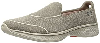 【中古】【インポート品・未当て嵌める】Skechers レディース Go Walk 4 - 14161 色つや: ベージュ