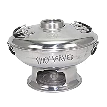 【中古】【インポート品・未当て嵌める】アルミタイホットポット Tom Yum サービングボウル 22糎