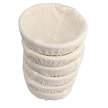 【中古】【輸入品・未使用】6 Pieces 5%ﾀﾞﾌﾞﾙｸｫｰﾃ%(13CM) Round Proofing Basket Banneton Brotform%ｶﾝﾏ%Round Rattan Banneton Brotform Bread Proofing Proving Basket%ｶﾝ