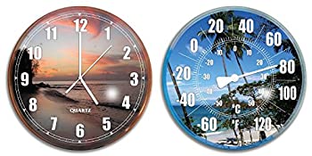 【中古】【輸入品・未使用】Hydro Tools 9260 Poolside Wall Clock and Thermometer Combo Set (Assortment) [並行輸入品]