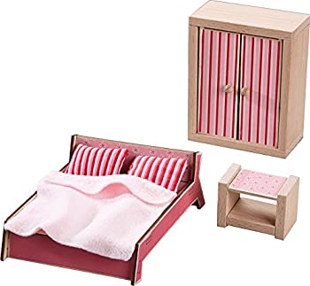 【中古】【輸入品・未使用】HABA 301988 Little Friends Dollhouse Furniture Master Bedroom Set