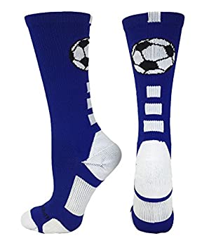 【中古】【インポート品・未当て嵌める】MadSportsStuff 引きくらべる用労働者の一団靴下 蹴球どんぶり鉢 (複数形色） M 青み