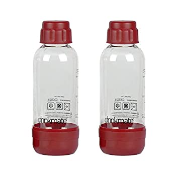 【中古】【輸入品・未使用】(0.5 L%ｶﾝﾏ% Red) - iSoda Drinkmate Carbonation Bottles (2 Pack) (0.5L%ｶﾝﾏ% Red)