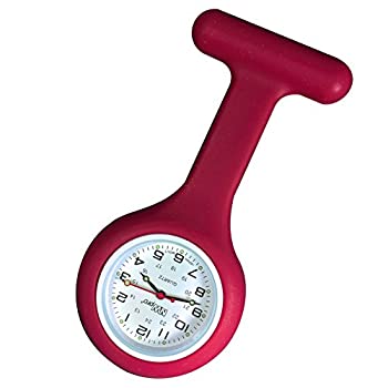 【中古】【輸入品・未使用】ワインカラーNurses Lapel Watch Silicone (Infection Control)|スカイマーケットプラス
