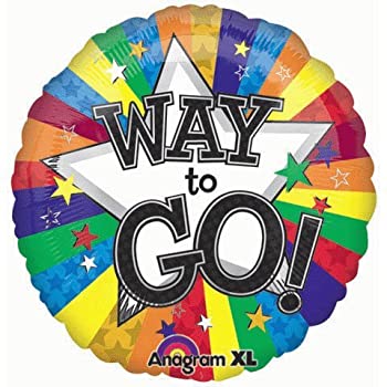 【中古】【輸入品・未使用】Anagram International 1949101 Way To Go Balloon Pack%ｶﾝﾏ% 18' [並行輸入品]
