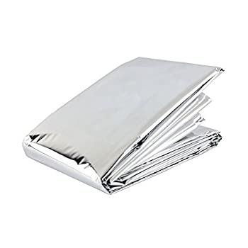 【中古】【インポート品・未当て嵌める】まさかの時 マイラー保温ブランケット One Size しろがね色 3537