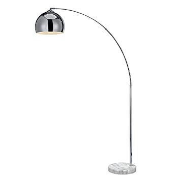 【中古】【輸入品・未使用】Teamson Design VN-L00013 Versanora Arquer フロアランプ 66.93インチ モダン アーク 読書用照明 リビングルーム 寝室 シルバー VN-L00010 1|スカイマーケットプラス