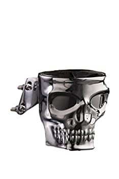【中古】【輸入品・未使用】Kruzer Kustom Kaddy クロームスカル オートバイカップホルダー