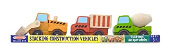 【中古】【輸入品・未使用】Melissa & Doug Stacking Construction Vehicles [並行輸入品]｜スカイマーケットプラス