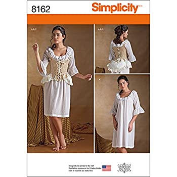 【中古】【輸入品・未使用】Simplicity Creative Patterns 8162 Misses' 18th Century Undergarments%ｶﾝﾏ% R5 (14-16-18-20-22) by Simplicity Creative Patterns