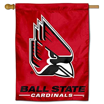 【中古】【インポート品・未当て嵌める】Ball State Cardinals目あたらしいロゴタイプ家フラグバナー