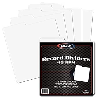 【中古】【輸入品・未使用】25?BCWレコードディバイダー45?rpm???ホワイト