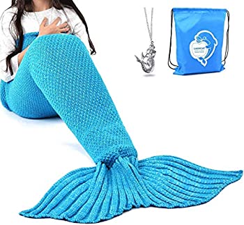 【中古】【輸入品・未使用】[LAGHCAT]LAGHCAT Mermaid Tail Blanket Crochet and Mermaid Blanket for adult%ｶﾝﾏ% Super Soft All Seasons Sleeping Blankets%ｶﾝﾏ% [並行輸