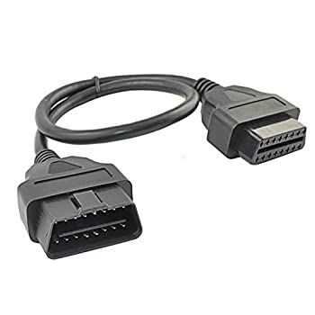 【中古】【輸入品・未使用】ollgen 1.64フィート50?cm OBD II obd2?16ピン右角度1オススプリッタに車を4メス延長ケーブル診断エクステンダーコードアダプタ
