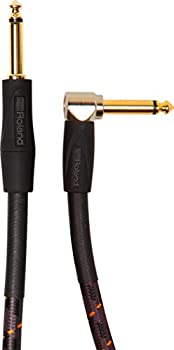 【中古】【輸入品・未使用】Roland ric-g15?a | 180インチ低キャパシタンスWoven Straight to右角度1?/ 4インチジャックゴールドメッキInstrumentケーブル