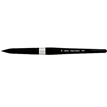 【中古】【インポート品・未当て嵌める】Silver Brush Round Short Handle Brush%ｶﾝﾏ% Squirrel and Synthetic Blend%ｶﾝﾏ% Black%ｶﾝﾏ% Size 20