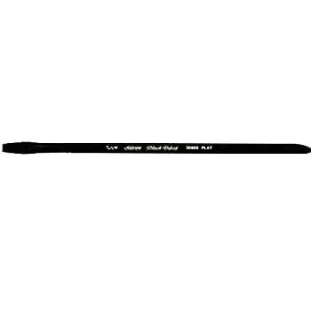 【中古】【インポート品・未当て嵌める】Silver Brush Limited 3008S1-1/4in 黒いこと天鵝絨 スクエアウォッシュ水彩画絵の具毛はらい 大きさ1-1/4in 遊撃手手持ち部分