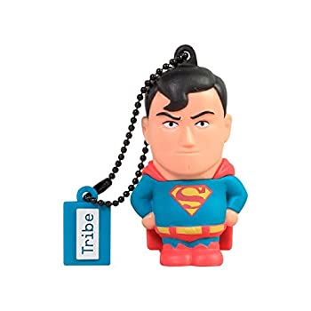 【中古】【輸入品・未使用】Tribe DC Comics Warner Bros. Pendrive Figure 16 GB Funny USB Flash Drive 2.0%カンマ% Keyholder Key Ring%カンマ% Superman (FD031501) [並行輸入画像