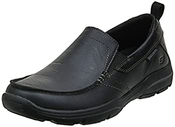 【中古】【インポート品・未当て嵌める】[スケッチャーズ] Men\u0027s Relaxed Fit: Harper - Forde Slip-On Loafer%ｶﾝﾏ%Black Leather%ｶﾝﾏ%12 M US 141［並行輸入］