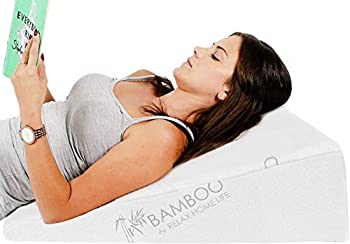 【中古】【インポート品・未当て嵌める】Relax Home Life 7.5 Inch Bed Wedge Pillow for Acid Reflux%ｶﾝﾏ% 1.5 Inch Memory Foam Top with Bamboo Cover%ｶﾝﾏ% 25%ﾀﾞﾌﾞﾙｸｫｰﾃ% W x 26%ﾀﾞﾌ