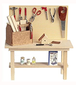 【中古】【輸入品・未使用】Dolls House Miniature Garden Shed Garage Accessory Full Workbench Tool Bench｜スカイマーケットプラス