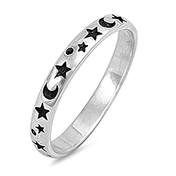 【中古】【輸入品・未使用】Moon Starかわいいファッション新しい。925スターリングシルバーつま先リングバンドサイズ2???12｜スカイマーケットプラス