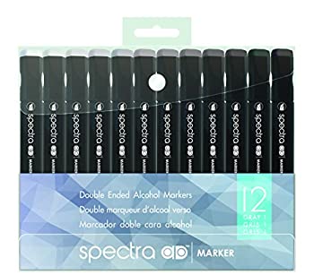 【中古】【輸入品・未使用】Chartpak Spectra Admarker Set 12 Cool Gry Clr｜スカイマーケットプラス