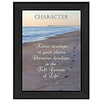【中古】【輸入品・未使用】「文字」by Trendy decor4u、印刷壁アート、ハングアップする準備フレーム入りポスター、ブラックフレーム｜スカイマーケットプラス