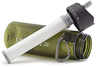 【中古】【輸入品・未使用】LifeStraw ハイキング、バックパッキング、旅行のための2ステージ統合フィルターストローを持つウォーターフィルターボトル、