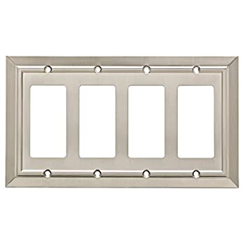 【中古】【輸入品・未使用】Franklin Brass W35228-SN-C Classic Architecture Quad Decorator Wall Plate / Switch Plate / Cover%ｶﾝﾏ% Satin Nickel by Franklin Brass｜スカイマーケットプラス 8,875円