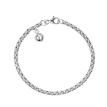 【中古】【輸入品・未使用】クラシックロロチェーンJingle Bellチャーム。925スターリングシルバーの子のブレスレット
