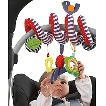【中古】【インポート品・未当て嵌める】PLAY WITH ME Kid Baby Crib Cot Pram Hanging Rattles Spiral Stroller\u0026Car Seat Toy by New
